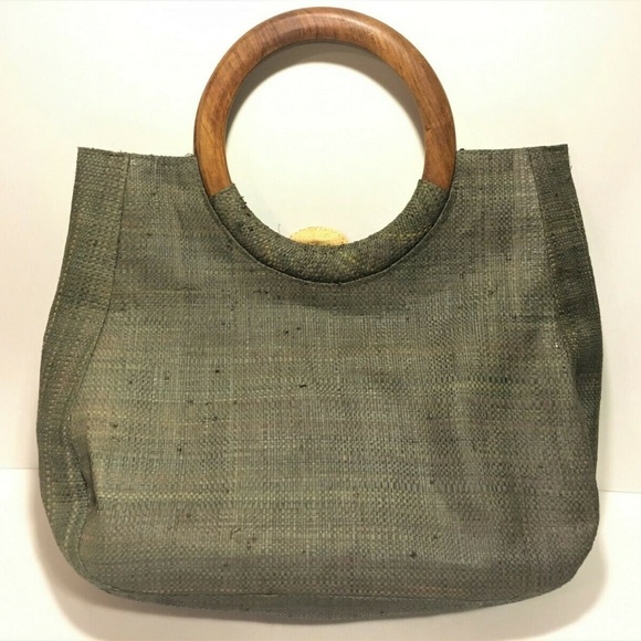 Mar Y Sol Women’s Flower Raffia Tote Bag Purse - Picture 2 of 5